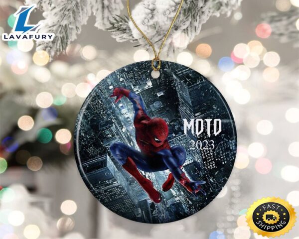 Personalized Spider Man Marvel 2023 Christmas Ornament