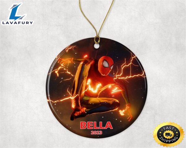 Personalized Spider Man Ornament, 2023 Christmas Ornament
