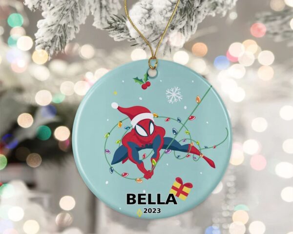Personalized Spider Man Ornament, 2023 Christmas Ornaments Marvel