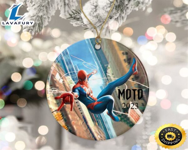 Personalized Spider Man Ornament 2023 Marvel Christmas Ornament