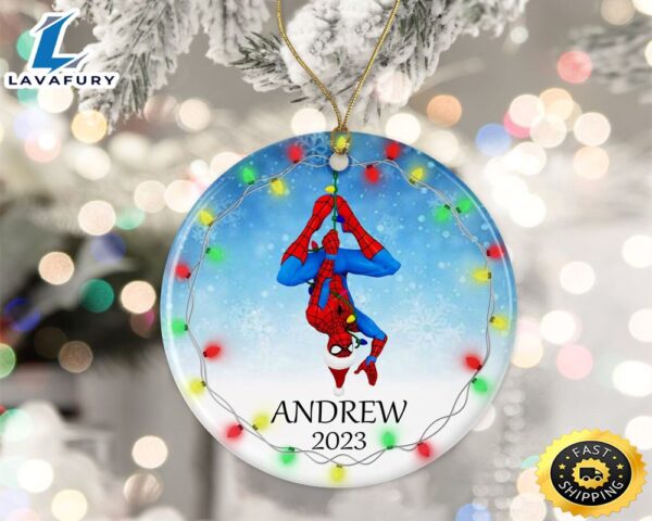 Personalized Spider Man Ornament City 2023 Christmas Ornament
