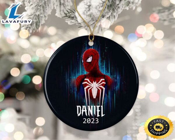 Personalized Spider Man Ornament Custom 2023 Christmas Ornament