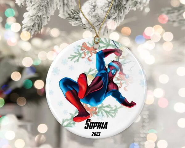 Personalized Spider Man Ornament Film Marvel 2023 Christmas Ornament