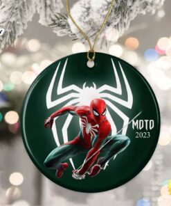 Personalized Spider Man Ornament Green…
