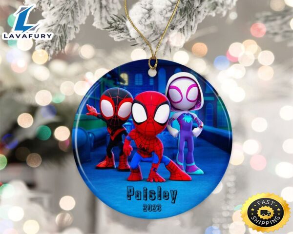 Personalized Spider Man Ornament Marvel Christmas Ornament