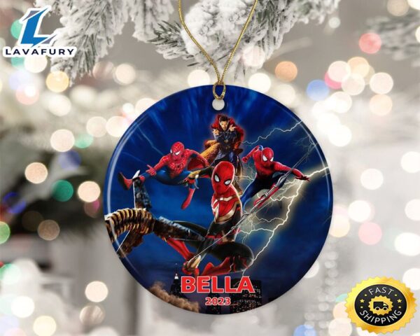 Personalized Spider Man Ornament Movie Marvel 2023 Christmas Ornament