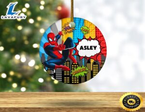 Personalized Spider Man Ornament Spider Man Customized Ornament yl6scs.jpg
