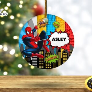 Personalized Spider Man Ornament, Spider…