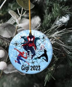Personalized Spider Verse Christmas Ornament,…
