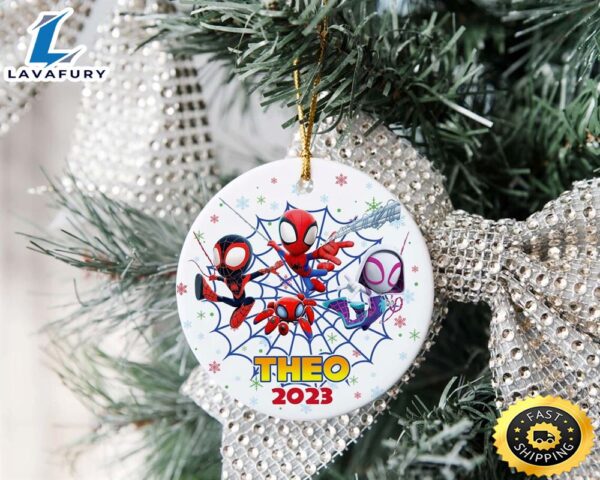 Personalized Spiderman And His Amazing Friends Ornament