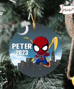 Personalized Spiderman Christmas Ornament, Superhero…