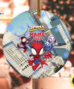 Personalized Spiderman Ornament, Christmas Ornament