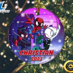 Personalized Spidey Christmas Ornament, Spiderman…