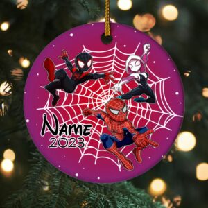 Personalized Spidey Ornament, Spiderman Ornament,…