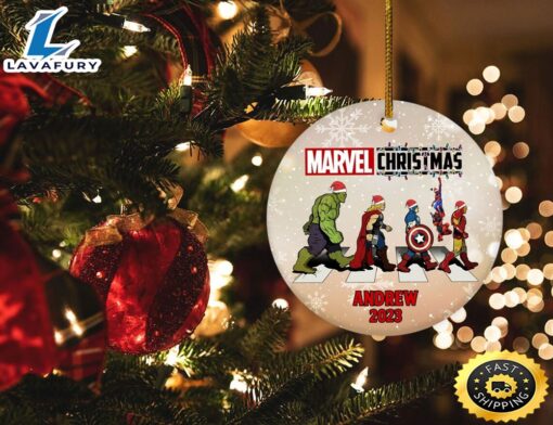 Personalized Superhero Ornament,Custom Name Superhero Christmas Ornament