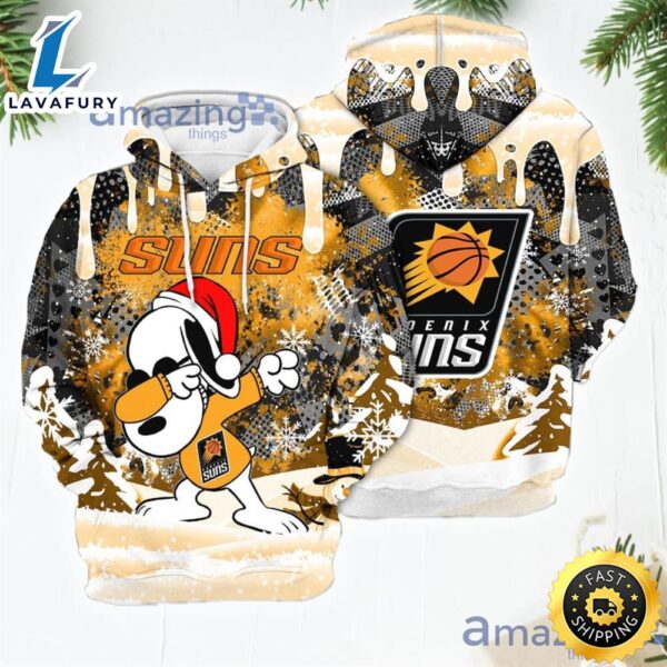Phoenix Suns Snoopy Dabbing The Peanuts Sports Football Christmas Giift 3D Hoodie For Men And Women