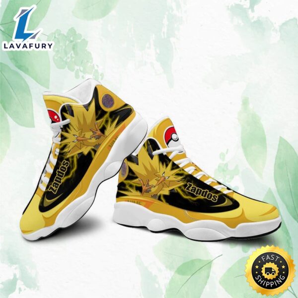 Pokemon Zapdos Air Jordan 13 Sneakers Custom Anime Shoes