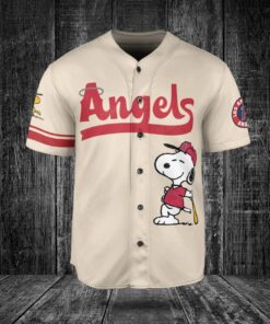 Premium Cream Snoopy Baseball Jersey