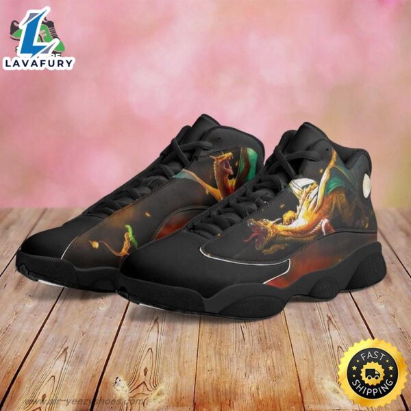 Realistic Charizard Jordan 13 Shoes, Pokemon Gift