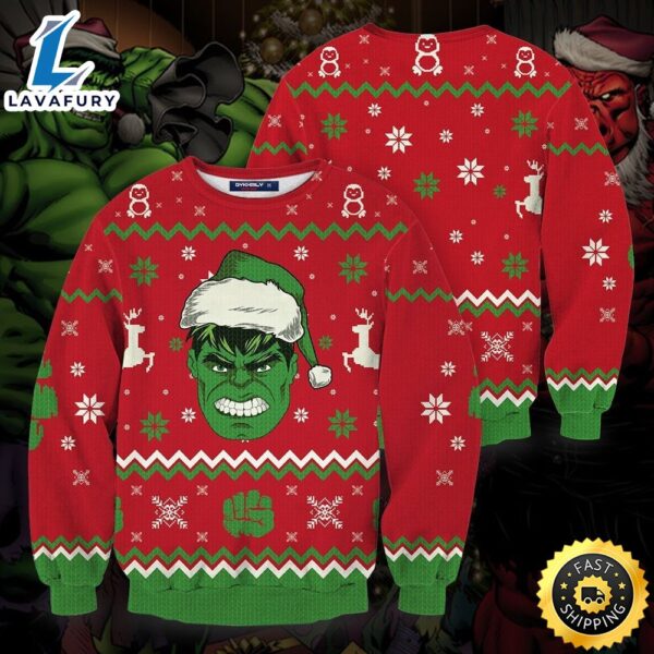Santa Hulk Smashin Marvel Marvel Christmas Sweater