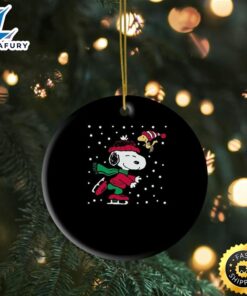 Snoopy And Woodstock Ice Skating Christmas 2023 Ornament