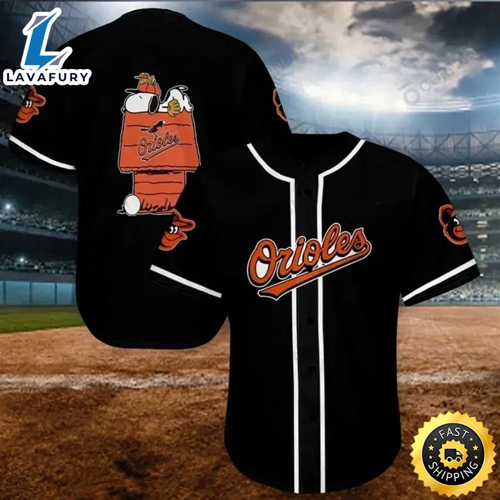 Snoopy Baltimore Orioles Baseball Jersey Shirt