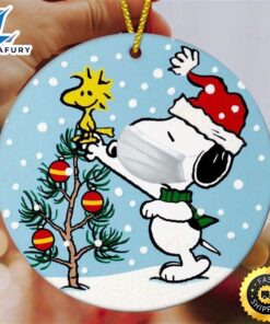 Snoopy With Mask And Christmas…