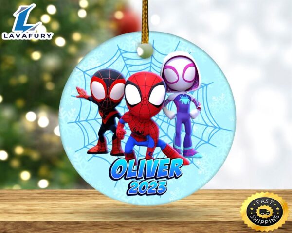 Spidey and His Amazing Friends Ornament, Personalized Spidey Ornament
