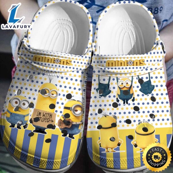 Step into Adventure with Minions Crocs 3D Clog Shoes!