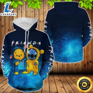 Stitch And Pooh 3d Hoodie…