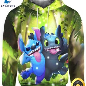 Stitch And Toothless Smile 3d…