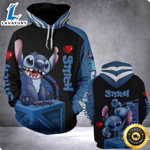 Stitch Design All Over Print Hoodie