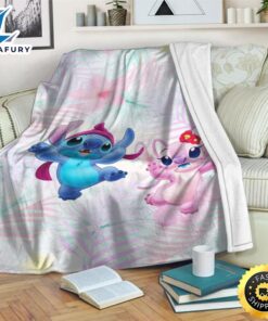 Stitch Disney Blanket Couple Gift…