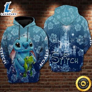 Stitch Ohana Frog Christmas 3d…