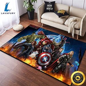 Superhero Graphic Carpet Home Decoration…
