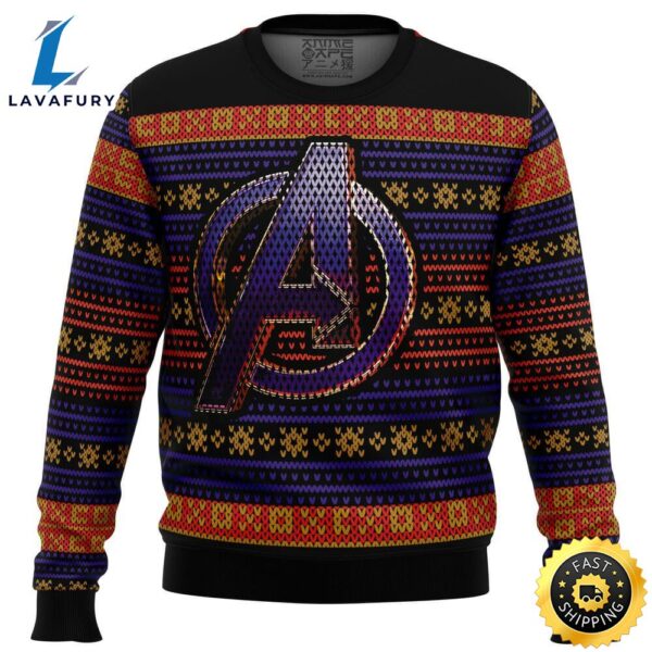 The Avengers Logo Marvel Christmas Marvel Christmas Sweater