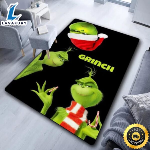The Grinch Christmas Cute Funny 2023 Grinch Area Rug
