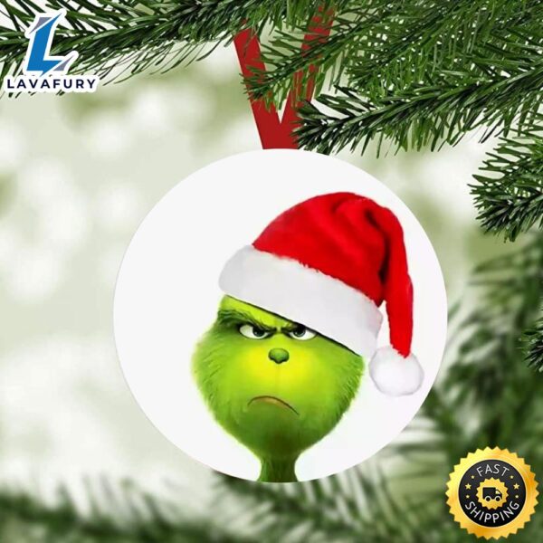 The Grinch Merry Christmas Cute Funny Grinch Christmas Ornament