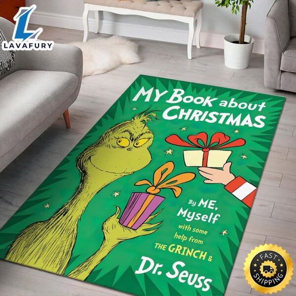 The Grinch My Book About Christmas By Me, Myself Grinch Christmas Rug