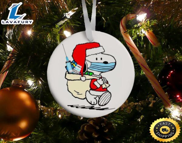 The Peanuts Snoopy 2021 Pandemic Christmas Ornament