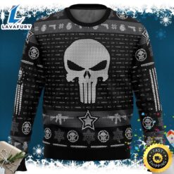 The Punisher Skull Marvel Ugly Christmas Sweater 3D