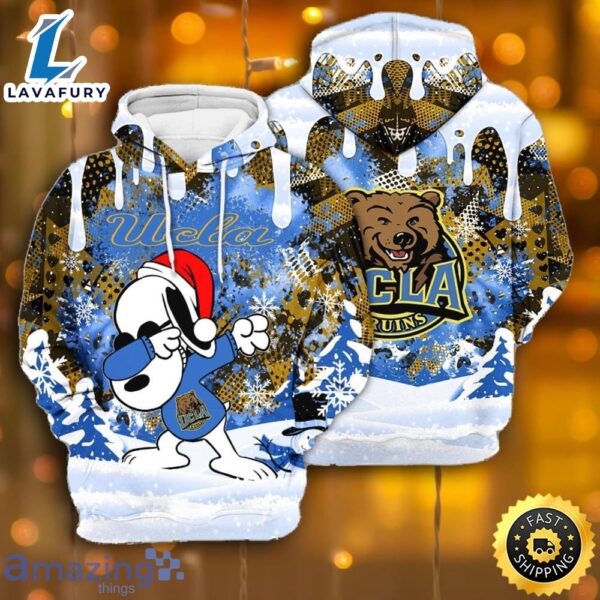 UCLA Bruins Snoopy Dabbing The Peanuts Sports Football American Christmas All Over Print 3D Hoodie