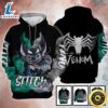 Venom 3d Stitch Halloween Tee Hoodie