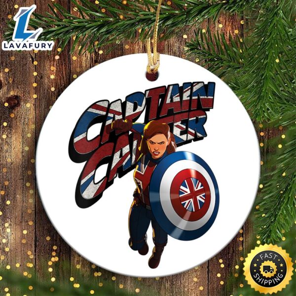 Womens Marvel WHAT IF… Captain Carter Union Jack Marvel Ornaments