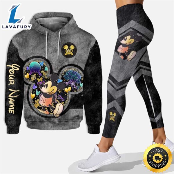50 Years Of Magic Disney Mickey Mouse minnie mouse Hoodie And Legging Set