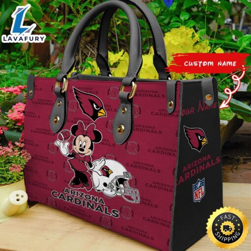 Arizona Cardinals Minnie Women Leather Hand Bag