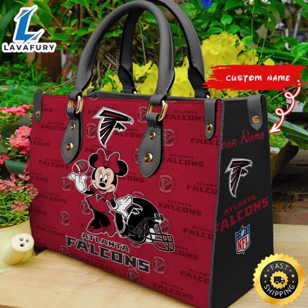 Atlanta Falcons Minnie Women Leather Hand Bag