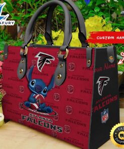 Atlanta Falcons Stitch Women Leather Hand Bag