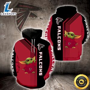 Atlanta Falcons Yoda 3d Hoodie All Over Print Atlanta Falcons Fan Gift Ideas