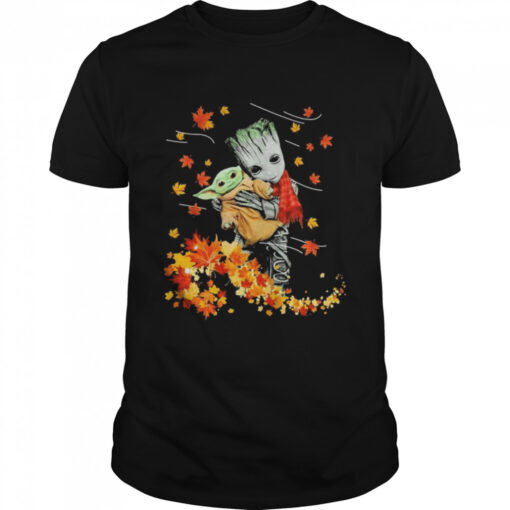 Baby Groot Hug Baby Yoda Thanksgiving 2023 Shirt